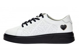Marimea 41 Pantofi dama casual din piele naturala - Aisha Alb